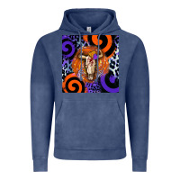 Vintage Denim halloween bull skull Vintage Hoodie - BarkalooDesign
