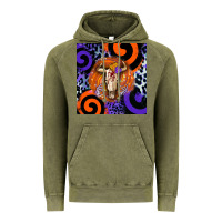 Vintage Olive halloween bull skull Vintage Hoodie - BarkalooDesign