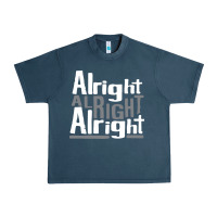 Midnight Navy matthew mcconaughey dazed & confused alright alright alright hipster t Urban Heavy Tee - PixelFlow