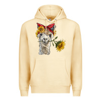 Pina Colada alpaca with sunflowers and bandana Premium Hoodie - BarkalooDesign
