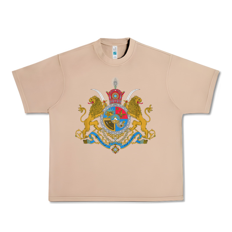 Iran Coat Of Arms Flag Souvenir Iranian Persian Urban Heavy Tee by PixelFlow | Teevron