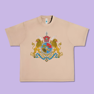 Iran Coat Of Arms Flag Souvenir Iranian Persian Urban Heavy Tee Designed By Pixelflow