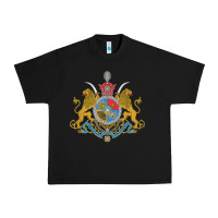 Black Iran Coat of arms Flag souvenir Iranian Persian Urban Heavy Tee - PixelFlow