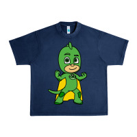 Navy gekko cat boy Urban Heavy Tee - PixelFlow