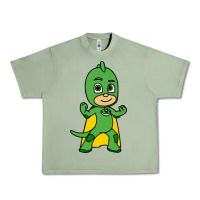 Oil Green gekko cat boy Urban Heavy Tee - PixelFlow