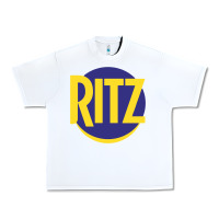 White ritz cracker Urban Heavy Tee - PixelFlow