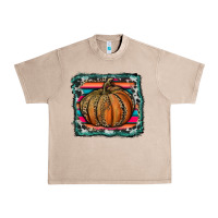 French Oak leopard pumpkin with serape background Urban Heavy Tee - RanaPortraitStore