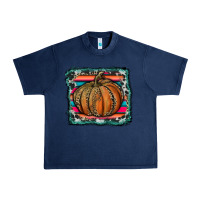 Navy leopard pumpkin with serape background Urban Heavy Tee - RanaPortraitStore