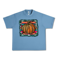 Pebble Blue leopard pumpkin with serape background Urban Heavy Tee - RanaPortraitStore