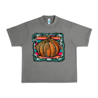 Tornado leopard pumpkin with serape background Urban Heavy Tee - RanaPortraitStore