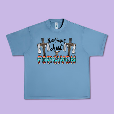 No Perfect Just Forgiven Urban Heavy Tee Designed By Cowhidedigitalart