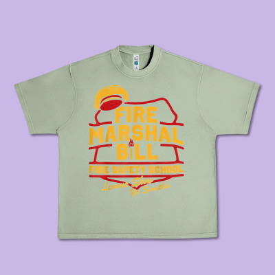 Fire Marshal Bill Fire Safety School Funny Firefighter T Shirt Urban Heavy Tee Designed By Pixelflow