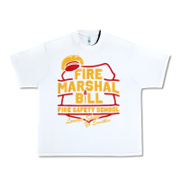 White fire marshal bill fire safety school funny firefighter t shirt Urban Heavy Tee - PixelFlow