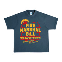 Midnight Navy fire marshal bill fire safety school funny firefighter t shirt Urban Heavy Tee - PixelFlow