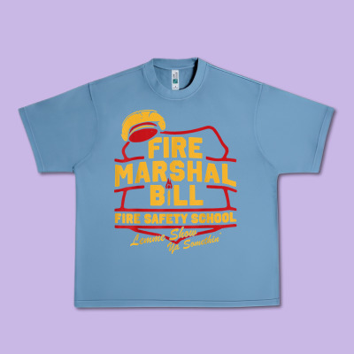 Fire Marshal Bill Fire Safety School Funny Firefighter T Shirt Urban Heavy Tee Designed By Pixelflow