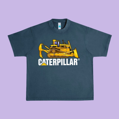 Bulldozercat 2 Urban Heavy Tee Designed By Pixelflow