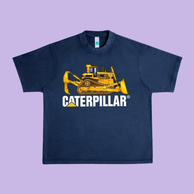Bulldozercat 2 Urban Heavy Tee Designed By Pixelflow