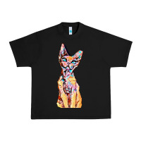 Black Colorful Cat Urban Heavy Tee - PixelFlow