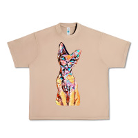Burro Colorful Cat Urban Heavy Tee - PixelFlow