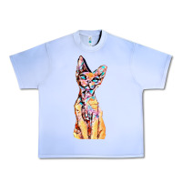 Grape Ice Colorful Cat Urban Heavy Tee - PixelFlow