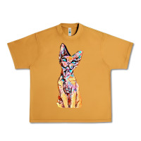 Peanut Butter Colorful Cat Urban Heavy Tee - PixelFlow