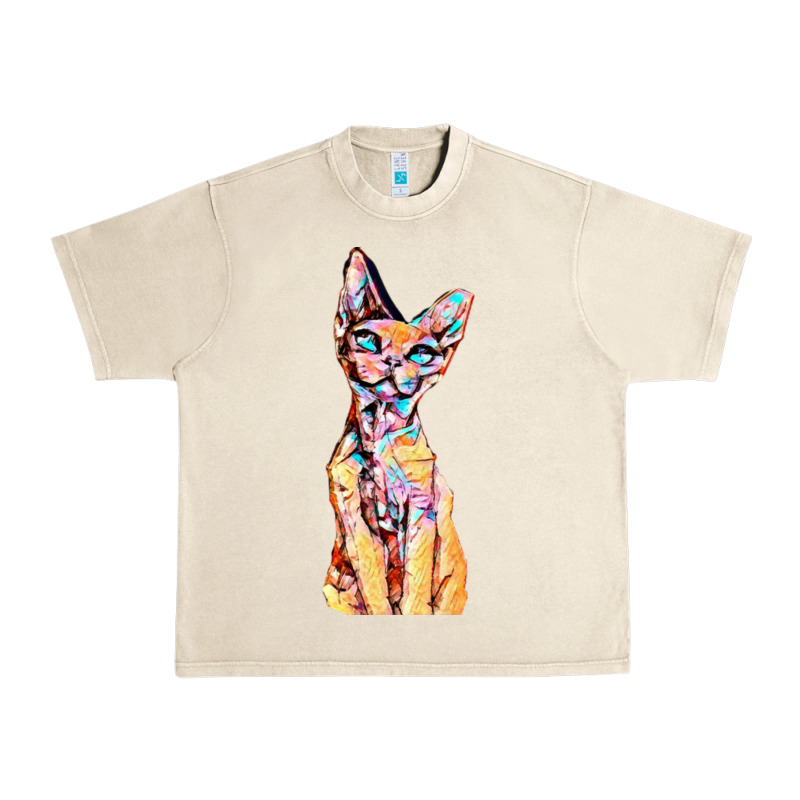 Colorful Cat Urban Heavy Tee by PixelFlow | Teevron