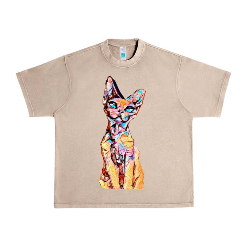 Colorful Cat Urban Heavy Tee by PixelFlow | Teevron