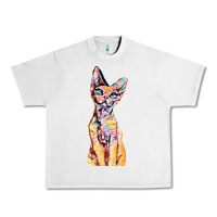 Lunar Rock Colorful Cat Urban Heavy Tee - PixelFlow