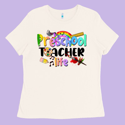 Preschool Teacher Life Ladies Tee Designed By Lillyallendesigns