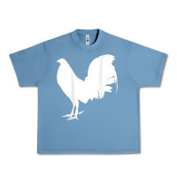 Pebble Blue game fowl gallegos, rooster, chicken t shirt Urban Heavy Tee - PixelFlow