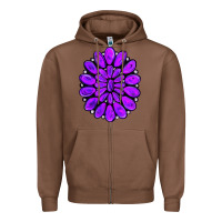 Chestnut purple gemstone jewelny Zipper Hoodie - RanaPortraitStore
