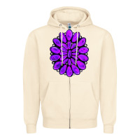 Sandshell purple gemstone jewelny Zipper Hoodie - RanaPortraitStore