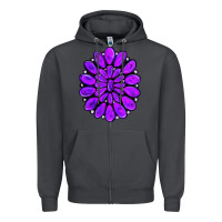 Smoke purple gemstone jewelny Zipper Hoodie - RanaPortraitStore