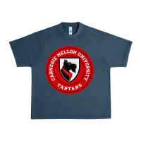 Midnight Navy carnegie mellon tartans Urban Heavy Tee - SnappyArt