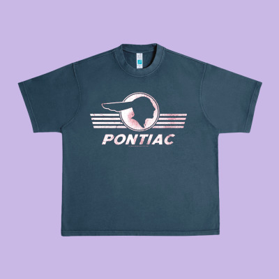 Pontiac Distressed Urban Heavy Tee Designed By Snappyart