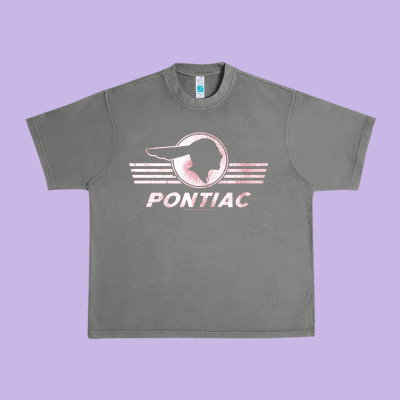 Pontiac Distressed Urban Heavy Tee Designed By Snappyart