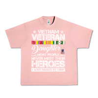 Salmon VietNam Veteran daughter Most People Never Meet Their Heroes Urban Heavy Tee - SnappyArt