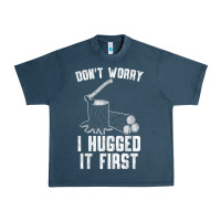 Midnight Navy lumberjack don't worry i hugged it first lumberjack wood cutter logger Urban Heavy Tee - SnappyArt