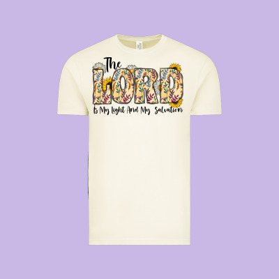 The Lord Is My Light And My Salvation Vintage Tee Designed By Cowhidedigitalart