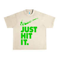 Sandshell Just Hit It Cannabis Weed Vintage Retro Design for Weed Lover Urban Heavy Tee - SnappyArt
