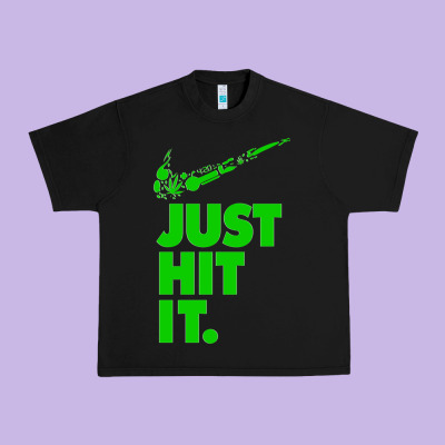 Just Hit It Cannabis Weed Vintage Retro Design For Weed Lover Urban Heavy Tee Designed By Snappyart