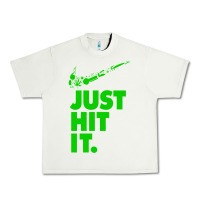 Pistachio Just Hit It Cannabis Weed Vintage Retro Design for Weed Lover Urban Heavy Tee - SnappyArt