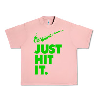 Salmon Just Hit It Cannabis Weed Vintage Retro Design for Weed Lover Urban Heavy Tee - SnappyArt