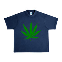 Navy Weed Urban Heavy Tee - SnappyArt