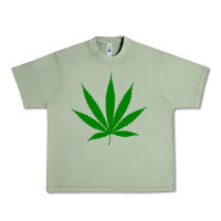 Oil Green Weed Urban Heavy Tee - SnappyArt