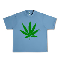 Pebble Blue Weed Urban Heavy Tee - SnappyArt