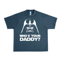 Midnight Navy darth vader who's your daddy Urban Heavy Tee - SnappyArt