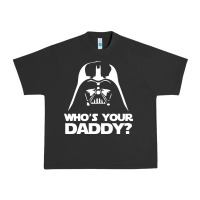 Pigment Black darth vader who's your daddy Urban Heavy Tee - SnappyArt