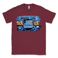 Burgundy Back the blue Classic Tee - FaDigitalArtStudio
