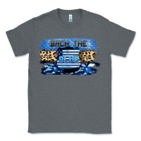 Charcoal Heather Back the blue Classic Tee - FaDigitalArtStudio
